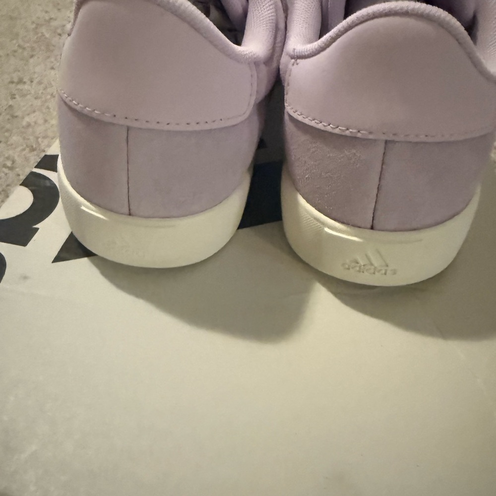 Adidas Women's Pastel Sneakers with Red and Blue Stripes - Picture 3 of 5